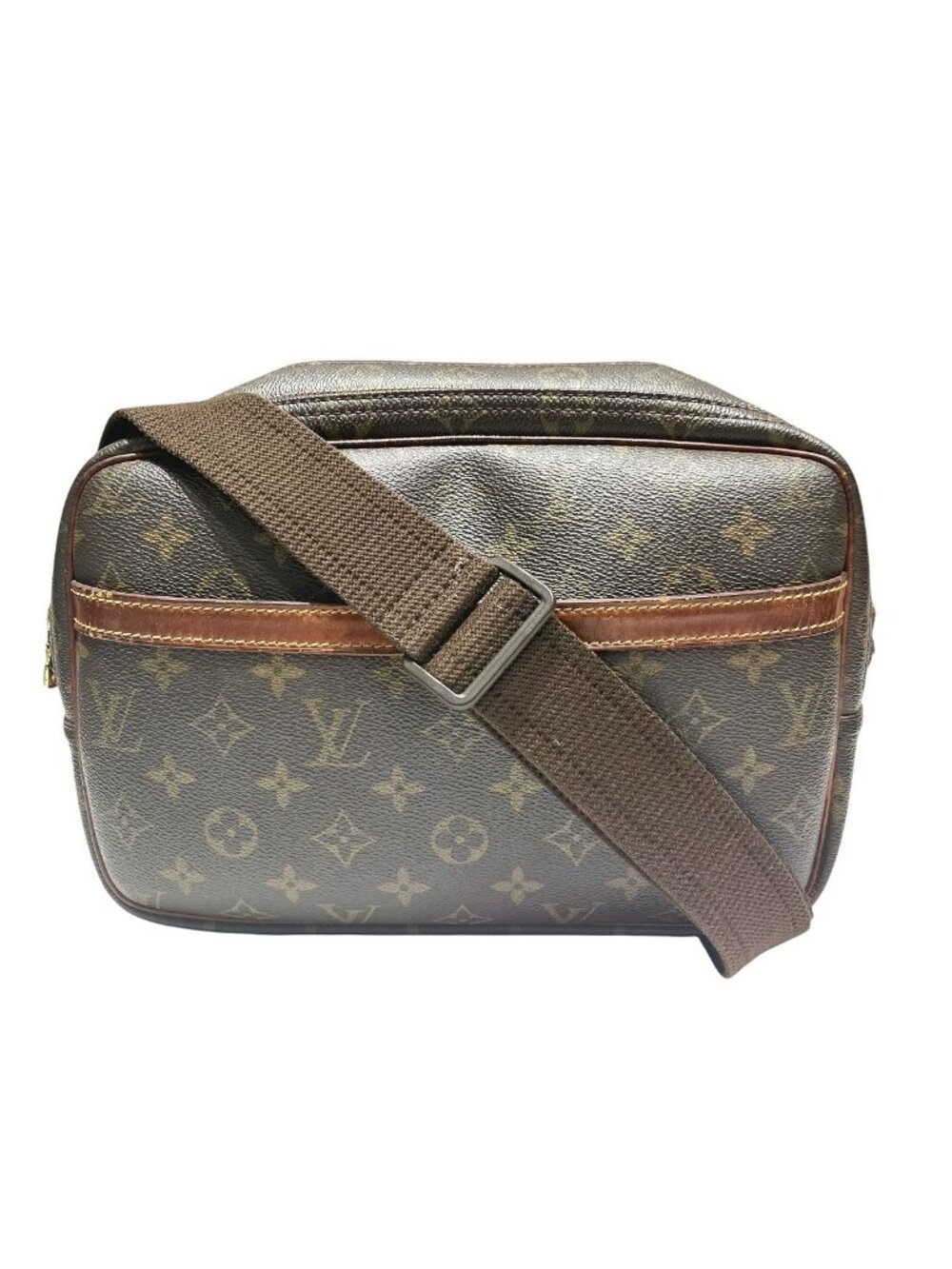 Louis Vuitton Reporter PM Monogram Shoulder Bag Canvas
